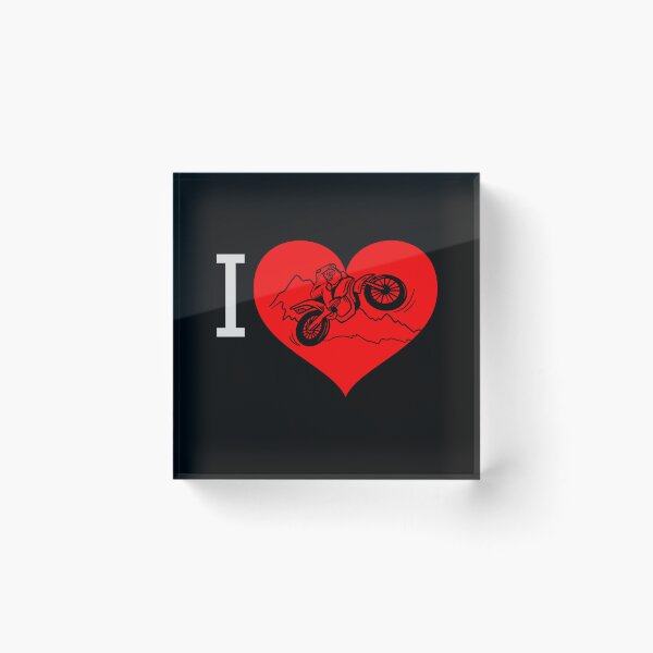 Item preview, I Love Dirt Bike Racing Motocross Dirtbike Motorcycle Dirt Biker Love Motocross Dirt Bike Rider Valentines Day designed and sold by CarantinedChaos.