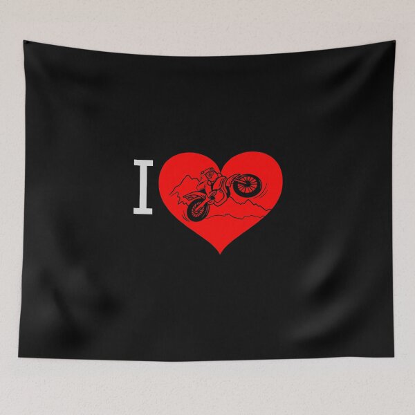 Item preview, I Love Dirt Bike Racing Motocross Dirtbike Motorcycle Dirt Biker Love Motocross Dirt Bike Rider Valentines Day designed and sold by CarantinedChaos.