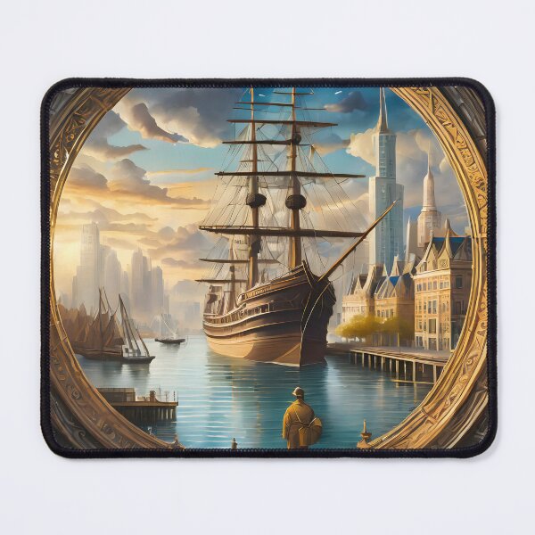 Item preview, Paper Art - A View of the Harbor designed and sold by Dan Farsaci.