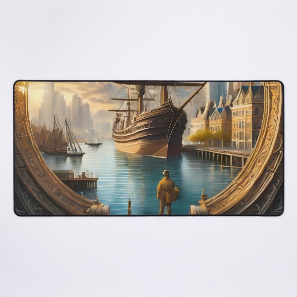 Item preview, Paper Art - A View of the Harbor designed and sold by Dan Farsaci.