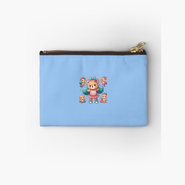 Item preview, Cheerleader bear cheering with pompoms. designed and sold by moni0490.