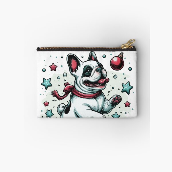 Item preview, Christmas Frenchie/French Bulldog Starlit Spots and Festive Flights designed and sold by bjrocket89.