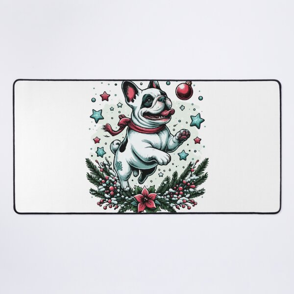Item preview, Christmas Frenchie/French Bulldog Starlit Spots and Festive Flights designed and sold by bjrocket89.