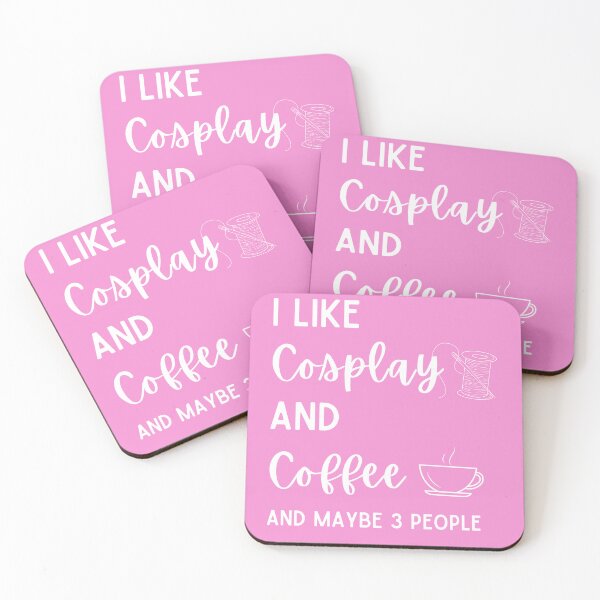 Item preview,  "Cosplay and Coffee Lovers - Funny 'I like cosplay and coffee and maybe 3 people' design designed and sold by Twilight Phoenix.