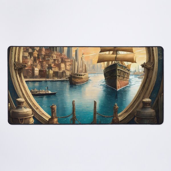Item preview, Paper Art - A View of the Harbor designed and sold by Dan Farsaci.