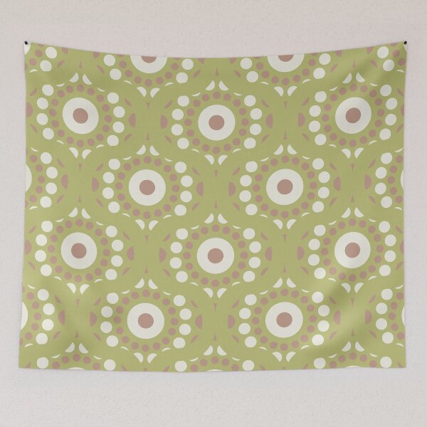 Item preview, Warm Neutrals Minimalist Dot Mandala Ogee designed and sold by Triplicate Limited.