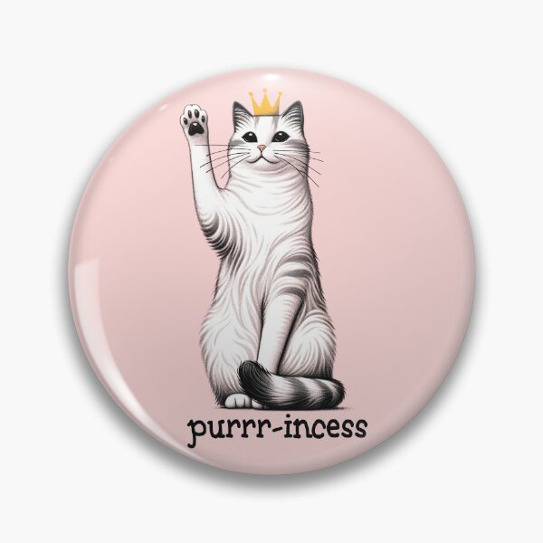 Artikelvorschau, Purrr-incess – Königliche Katze mit Kronenillustration entworfen und verkauft von RuyaFab.