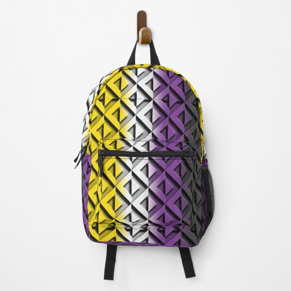 Item preview, Great Wave of Geometric Non Binary Pride designed and sold by TheirChoice.