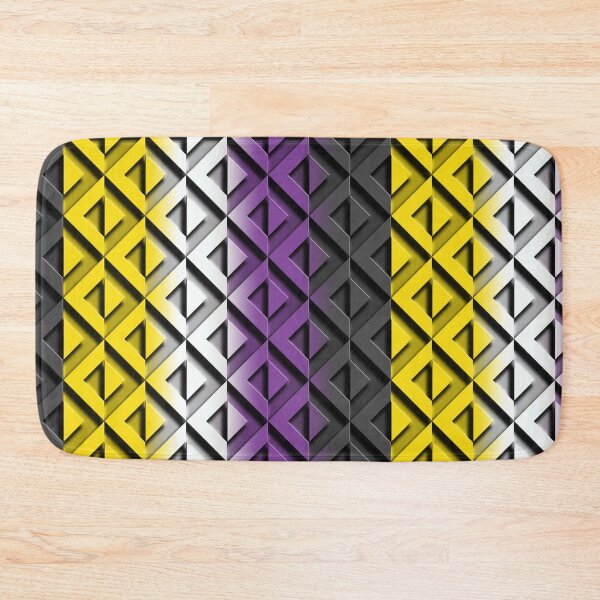 Item preview, Great Wave of Geometric Non Binary Pride designed and sold by TheirChoice.