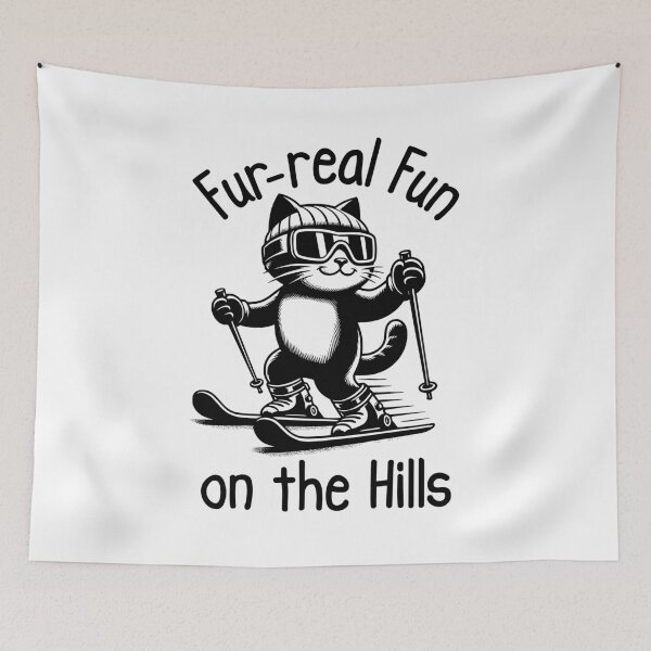 Item preview, Cat Skiing Funny Cat Lover Gift  designed and sold by HosvPrint .s.