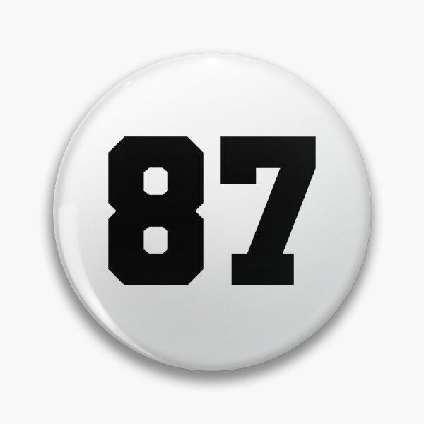 Item preview, 87, eighty seven, black, soccer league designed and sold by Numbers-Art.