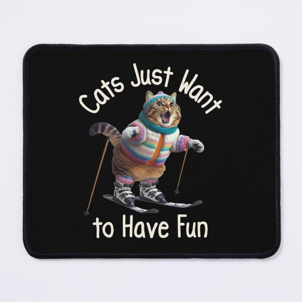 Item preview, Cat Skiing Funny Cat Lover Gift  designed and sold by HosvPrint .s.