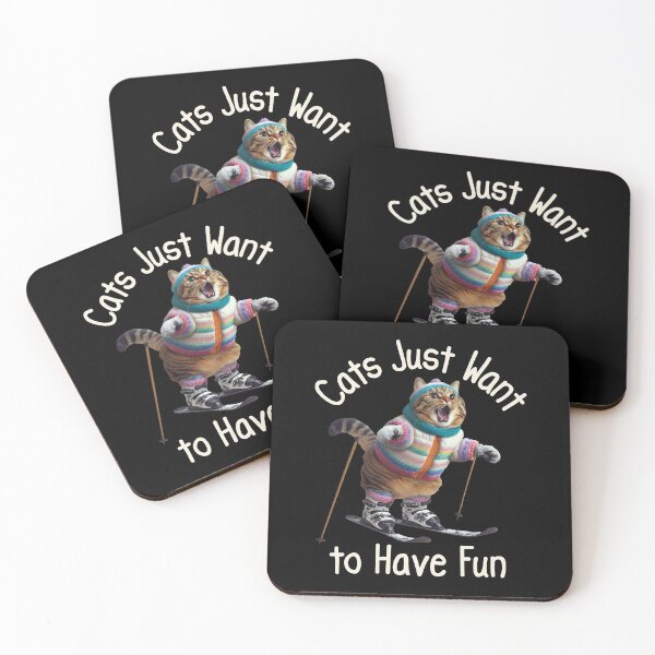 Item preview, Cat Skiing Funny Cat Lover Gift  designed and sold by HosvPrint .s.