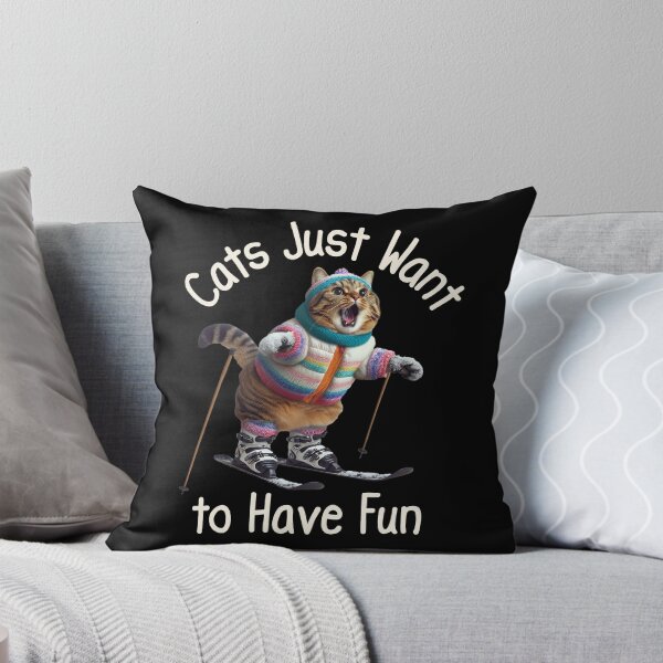 Item preview, Cat Skiing Funny Cat Lover Gift  designed and sold by HosvPrint .s.