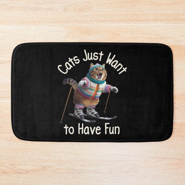 Item preview, Cat Skiing Funny Cat Lover Gift  designed and sold by HosvPrint .s.