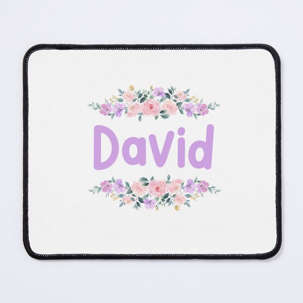 Item preview, Purple Flower David Name Label designed and sold by NormadWorld.