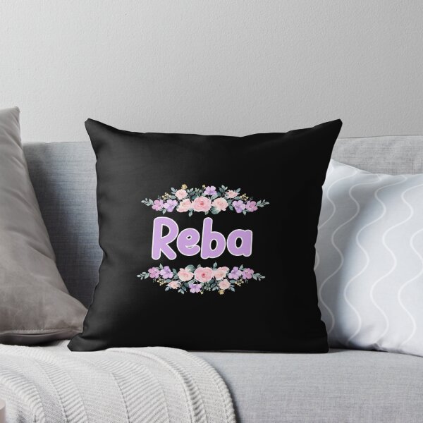 Item preview, Purple Flower Reba Name Label (Black) designed and sold by NormadWorld.