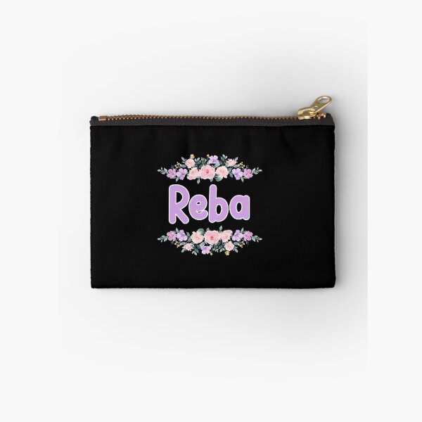 Item preview, Purple Flower Reba Name Label (Black) designed and sold by NormadWorld.