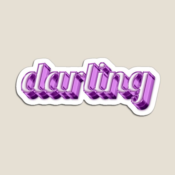 Item preview, ' darling ' Pink Text Effect: Expressive Terms of Affection | Nickname designed and sold by Digital Mindscape.