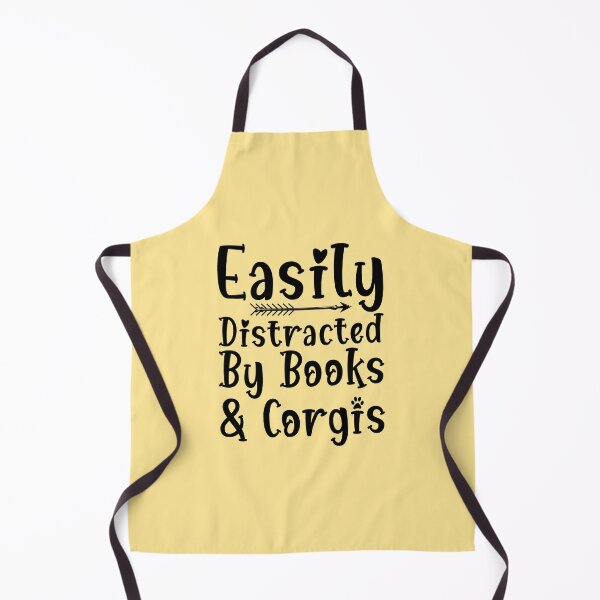 Item preview, Easily Distracted By Books And Corgis Funny Dog designed and sold by kamrankhan.