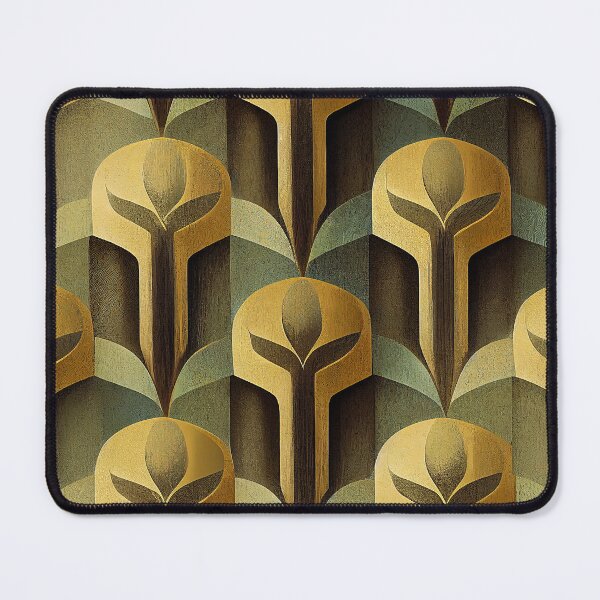 Item preview, Luxurious Golden, Sage And Earthtones Art Deco Pattern designed and sold by DEC02.