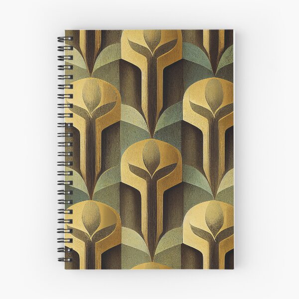 Item preview, Luxurious Golden, Sage And Earthtones Art Deco Pattern designed and sold by DEC02.