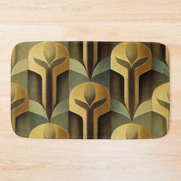 Item preview, Luxurious Golden, Sage And Earthtones Art Deco Pattern designed and sold by DEC02.