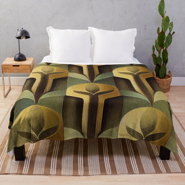 Item preview, Luxurious Golden, Sage And Earthtones Art Deco Pattern designed and sold by DEC02.