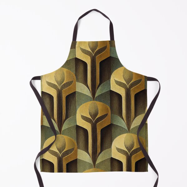 Item preview, Luxurious Golden, Sage And Earthtones Art Deco Pattern designed and sold by DEC02.