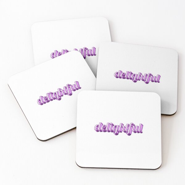 Item preview,  ' delightful ' Pink Text Effect: Expressive Terms of Affection | Nickname designed and sold by Digital Mindscape.