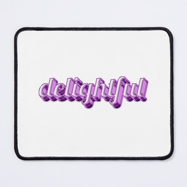 Item preview,  ' delightful ' Pink Text Effect: Expressive Terms of Affection | Nickname designed and sold by Digital Mindscape.