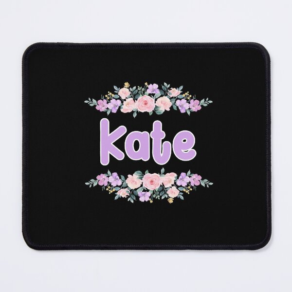 Item preview, Purple Flower Kate Name Label (Black) designed and sold by NormadWorld.