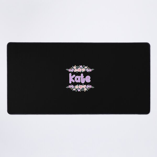 Item preview, Purple Flower Kate Name Label (Black) designed and sold by NormadWorld.