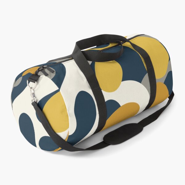 Item preview, Modern Abstract Codium Pattern Mustard Navy Blue Gray designed and sold by kierkegaard.