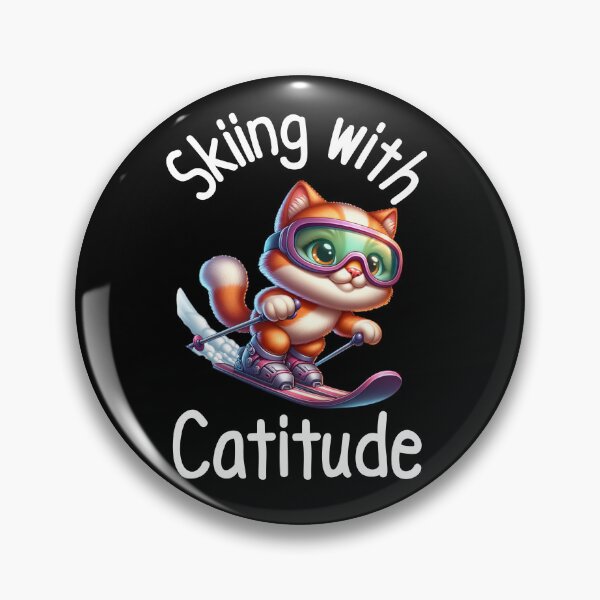 Item preview, Cat Skiing Funny Cat Lover Gift  designed and sold by HosvPrint .s.