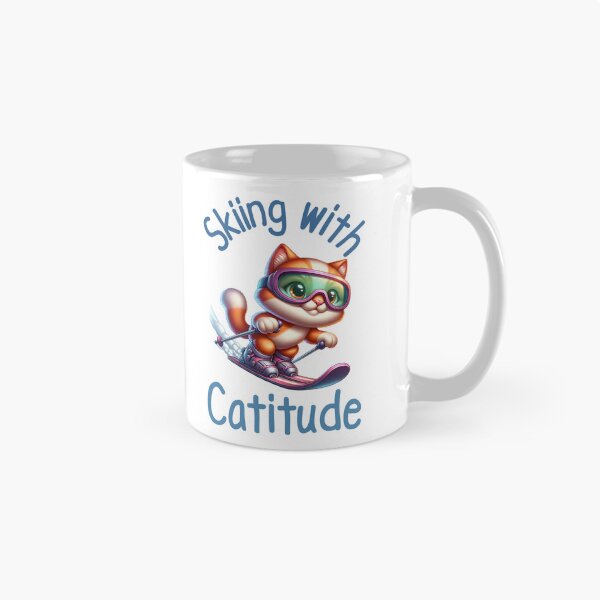 Item preview, Cat Skiing Funny Cat Lover Gift  designed and sold by HosvPrint .s.