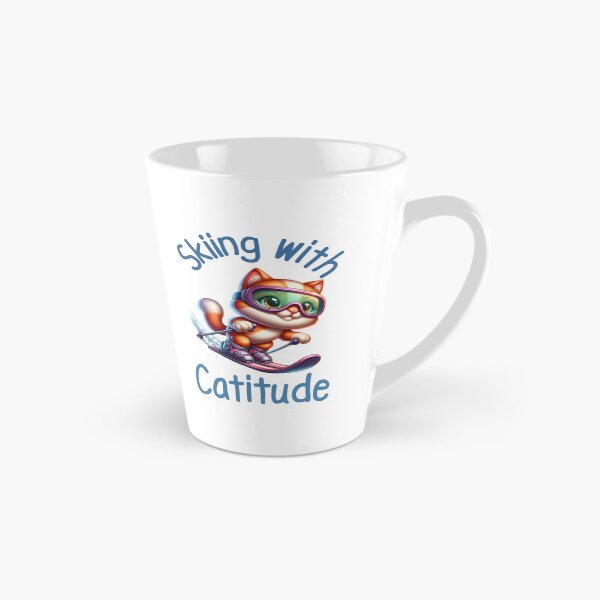 Item preview, Cat Skiing Funny Cat Lover Gift  designed and sold by HosvPrint .s.
