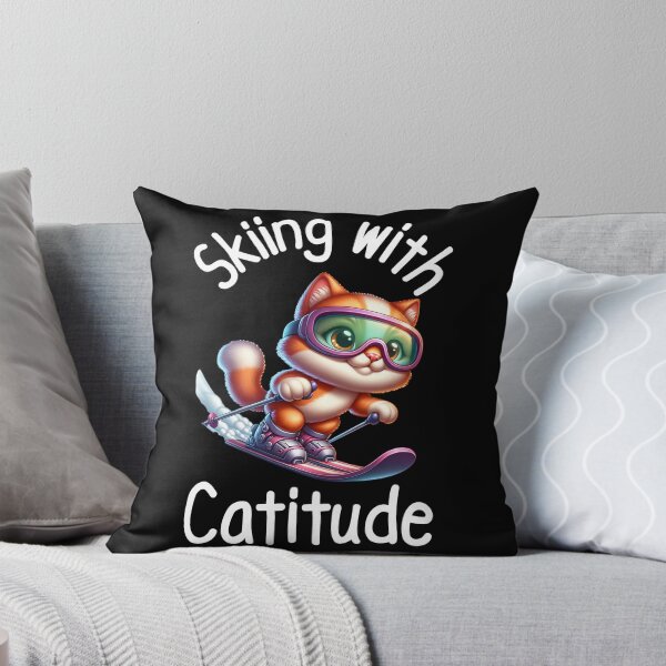 Item preview, Cat Skiing Funny Cat Lover Gift  designed and sold by HosvPrint .s.