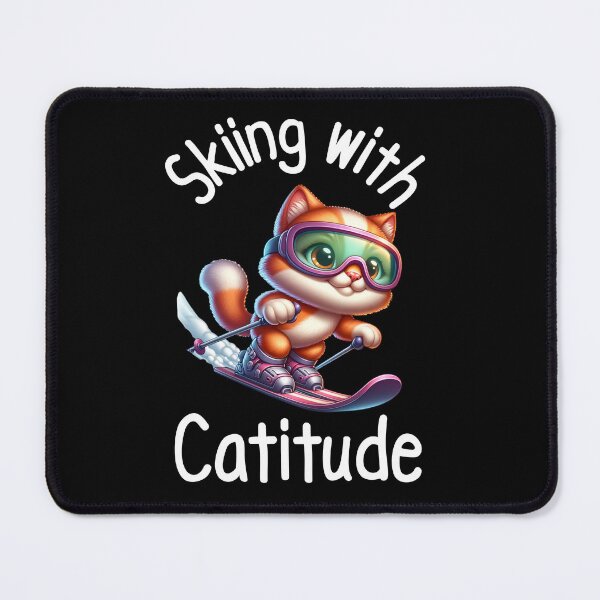 Item preview, Cat Skiing Funny Cat Lover Gift  designed and sold by HosvPrint .s.