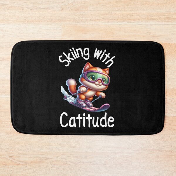 Item preview, Cat Skiing Funny Cat Lover Gift  designed and sold by HosvPrint .s.