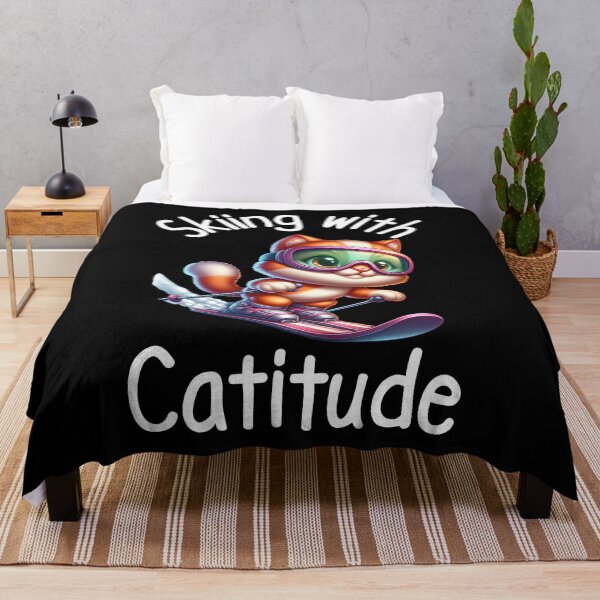 Item preview, Cat Skiing Funny Cat Lover Gift  designed and sold by HosvPrint .s.