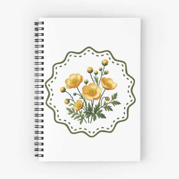 Item preview, Embroidery imitation flowers - the buttercup designed and sold by digital.stickerperso.com.