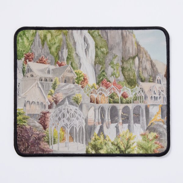 Item preview, Elven City Watercolor designed and sold by Cornflowersart.