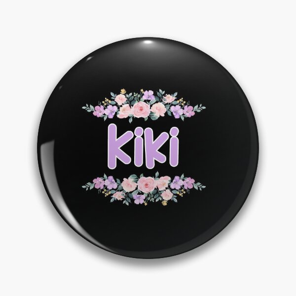 Item preview, Purple Flower Kiki Name Label (Black) designed and sold by NormadWorld.