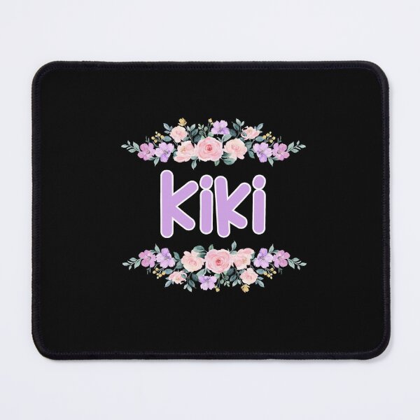 Item preview, Purple Flower Kiki Name Label (Black) designed and sold by NormadWorld.