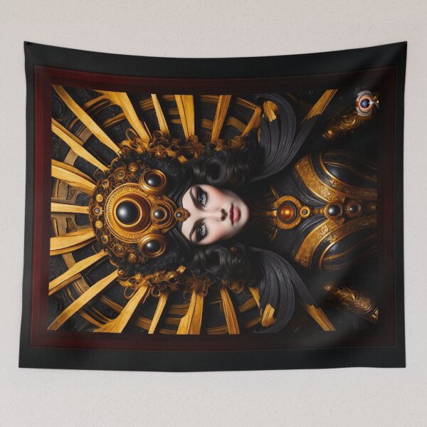 Item preview, The Cordan General Armanesta Beautiful AI Concept Art Portrait by Xzendor7 designed and sold by Xzendor7 Digital Art Creations.