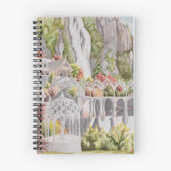 Item preview, Elven City Watercolor designed and sold by Cornflowersart.