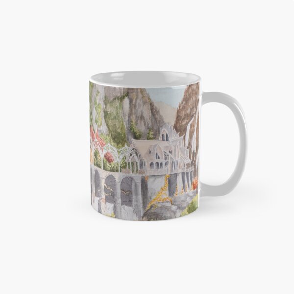Item preview, Elven City Watercolor designed and sold by Cornflowersart.