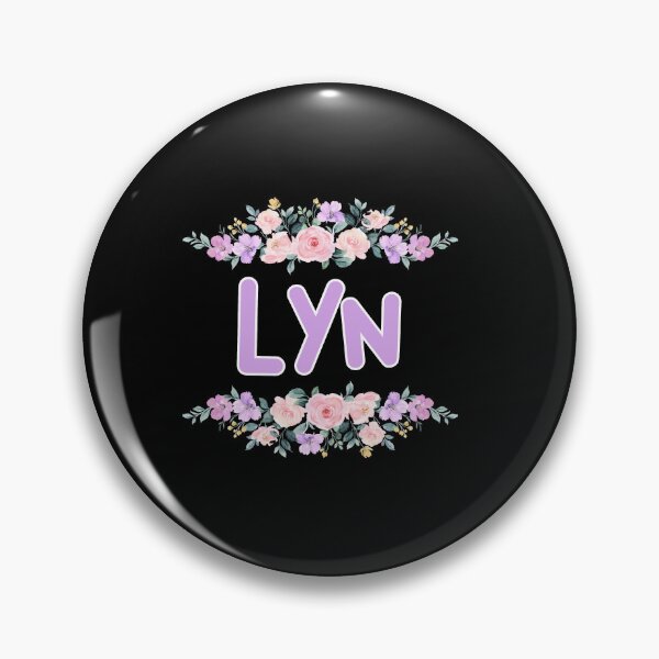 Item preview, Purple Flower Lyn Name Label (Black) designed and sold by NormadWorld.
