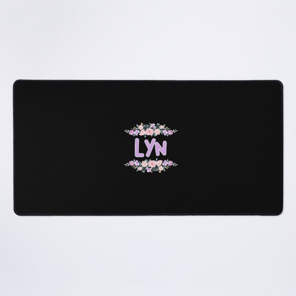 Item preview, Purple Flower Lyn Name Label (Black) designed and sold by NormadWorld.